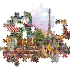 CLEMENTONI - Puzzle 1000 piezas flores en Paris ㅤ* Juegos Y Puzzles
