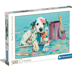 CLEMENTONI - Puzzle de 500 piezas: Pequeño dálmata divertido* Juegos Y Puzzles