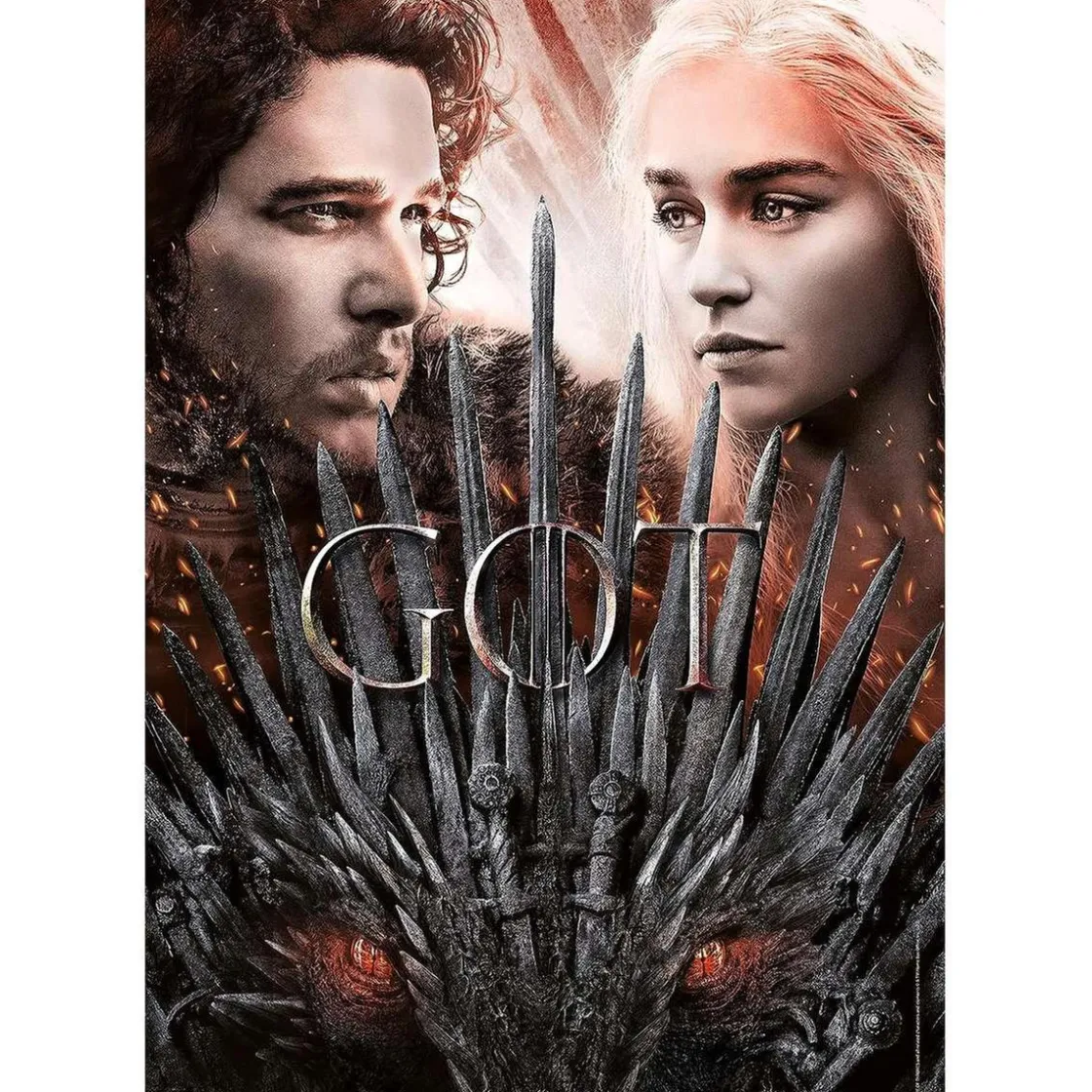 CLEMENTONI - Puzzle de Juego de Tronos con 1000 piezas, multicolor ㅤ