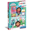 CLEMENTONI - Puzzle Dúo Gabby's Dollhouse 2x60 piezas ㅤ