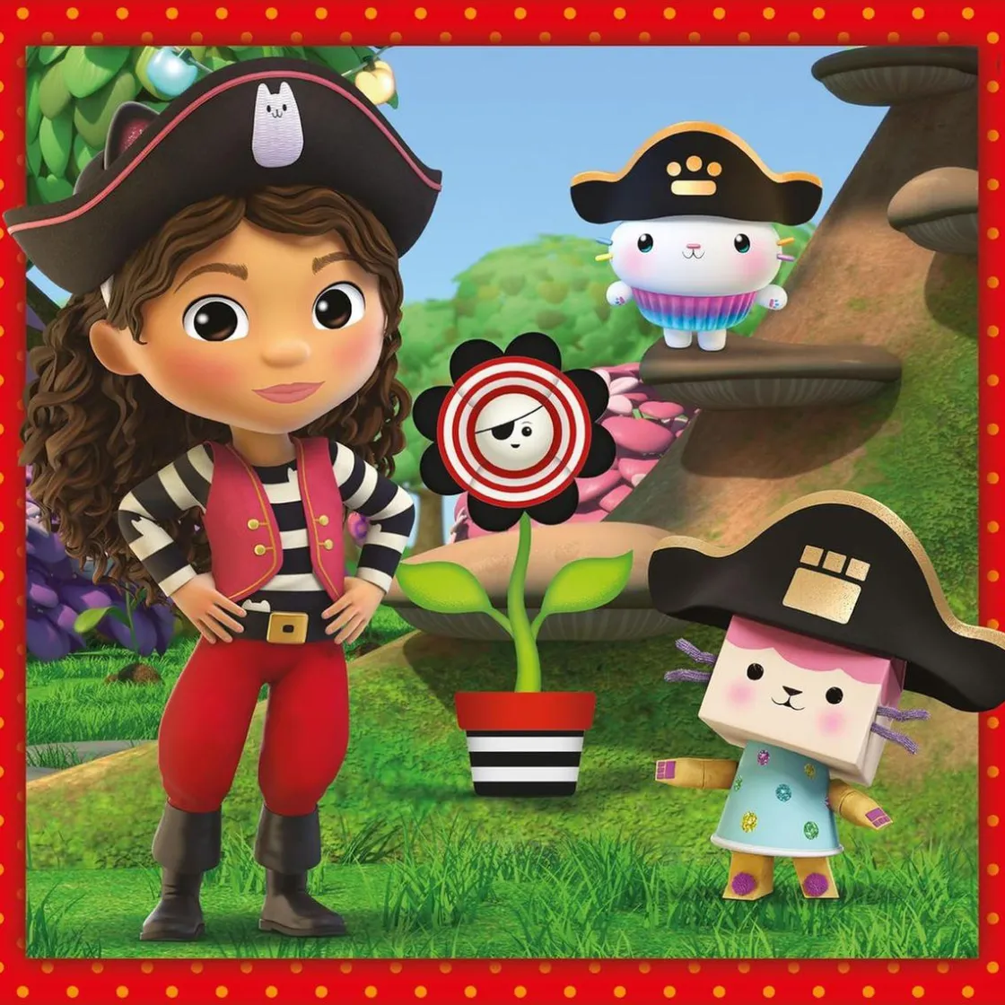 CLEMENTONI - Puzzle Gabbys Dollshouse 3x48 ㅤ