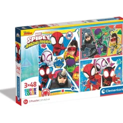 CLEMENTONI - Puzzle Infantil de 48 Piezas de Marvel Spidey ㅤ* Juegos Y Puzzles