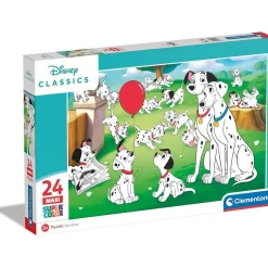 CLEMENTONI - Puzzle infantil 24 piezas maxi Dálmatas 101 ㅤ* Juegos Y Puzzles