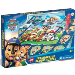 PATRULLA CANINA Clementoni - Puzzle Interactivo de Suelo 24 piezas -