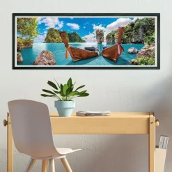 CLEMENTONI - Puzzle panorámico de 1000 piezas, Bahía de Phuket ㅤ* Juegos Y Puzzles