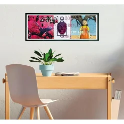 CLEMENTONI - Puzzle panorámico del juego del calamar 1000 piezas ㅤ