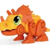 CLEMENTONI - Robot Dino Triceratops para aprender robótica infantil y montaje ㅤ