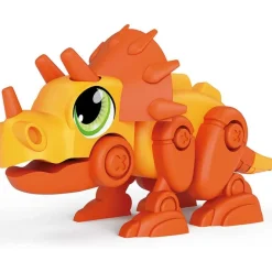 CLEMENTONI - Robot Dino Triceratops para aprender robótica infantil y montaje ㅤ