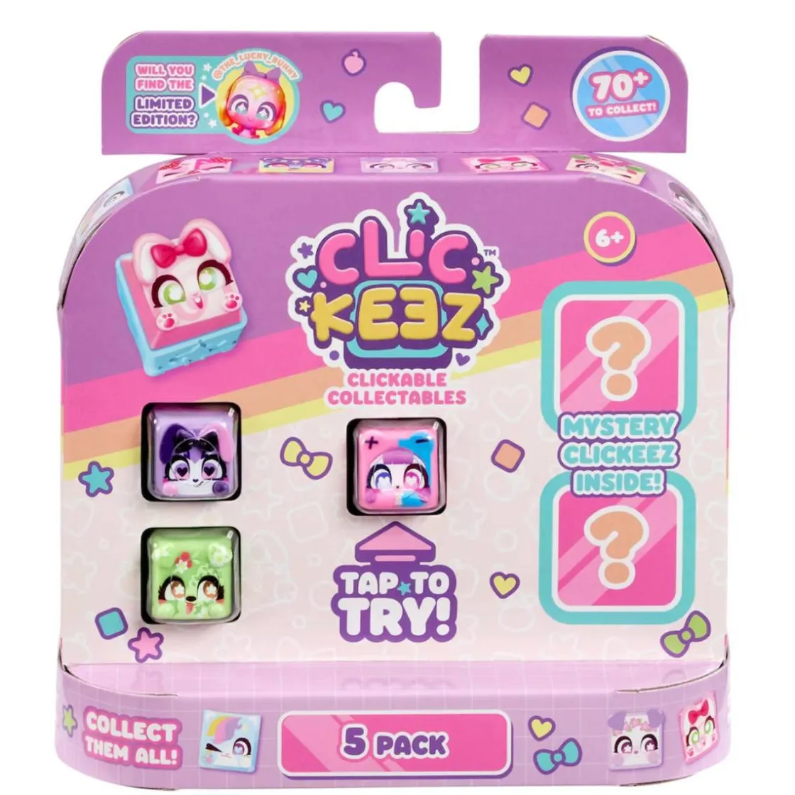 BIZAK Clickeez - Multi Pack 5 teclas Clickeez (Varios modelos)* Coleccionables Y Mini Mundos