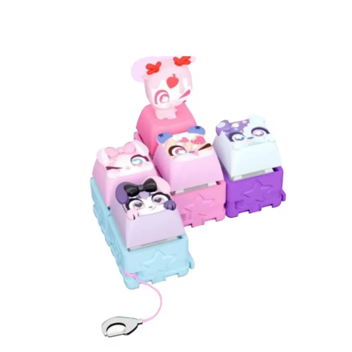 BIZAK Clickeez - Multi Pack 5 teclas Clickeez (Varios modelos)* Coleccionables Y Mini Mundos