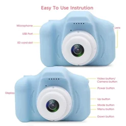 KLACK EUROPE Cámara digital infantil azul