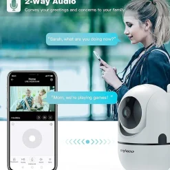 KLACK EUROPE Cámara inteligente seguimiento y vigilancia 360 Wifi