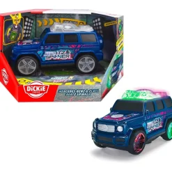 FUNKO UK LIMITED Coche de juguete con luces intermitentes, música y giros, incluye pilas ㅤ