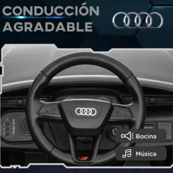AIYAPLAY Coche Eléctrico Audi Q8 Etron Sportback 12V Gris* Vehículos De Batería O A Pedales