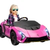 AIYAPLAY Coche eléctrico Lamborghini Autentica Rosa