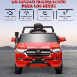 AIYAPLAY Coche eléctrico Toyota LAND CRUISER Rojo