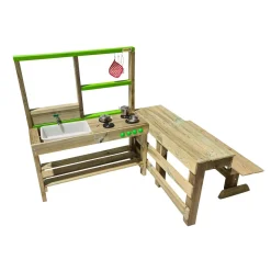 MASGAMES Cocina de madera de exterior Spicy Delicious