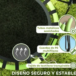 AIYAPLAY Columpio exterior para niños Negro* Columpios