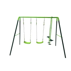 MASGAMES Columpio metálico triple Gingo* Columpios