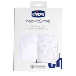 CHICCO Conjunto 2 Pcs Algodón Next2Me Cloud* Descanso·Sábanas Y Mantas