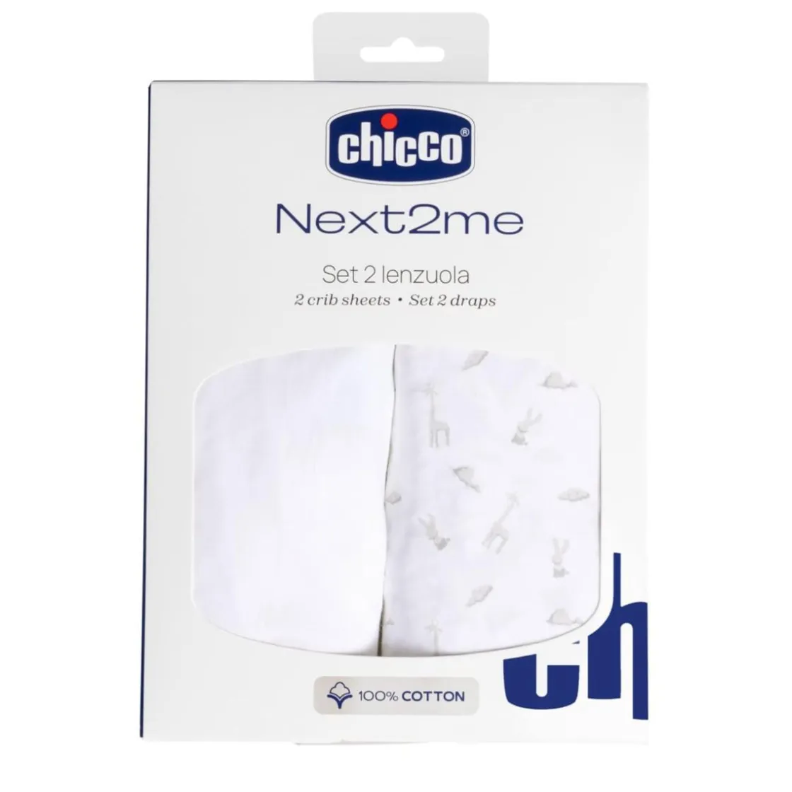 CHICCO Conjunto 2 Pcs Algodón Next2Me Cloud* Descanso·Sábanas Y Mantas