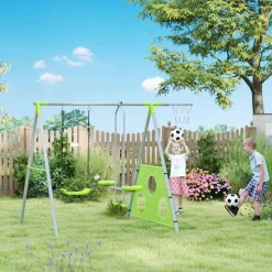 AIYAPLAY Conjunto de columpios 4 en 1 Verde* Columpios