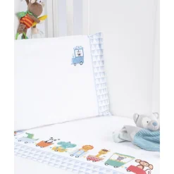 Prenatal Conjunto de cuna de 3 piezas unisex "Trenecitos"* Ropa De Cama·Sábanas Y Mantas|Recién Nacido·Ropa De Cama