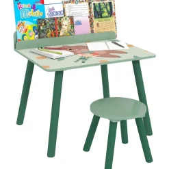 AIYAPLAY Conjunto de mesa y silla con estante integrado Verde* Estilo De Vida