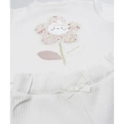 Prenatal Conjunto dos piezas de bebé con estampado de margarita