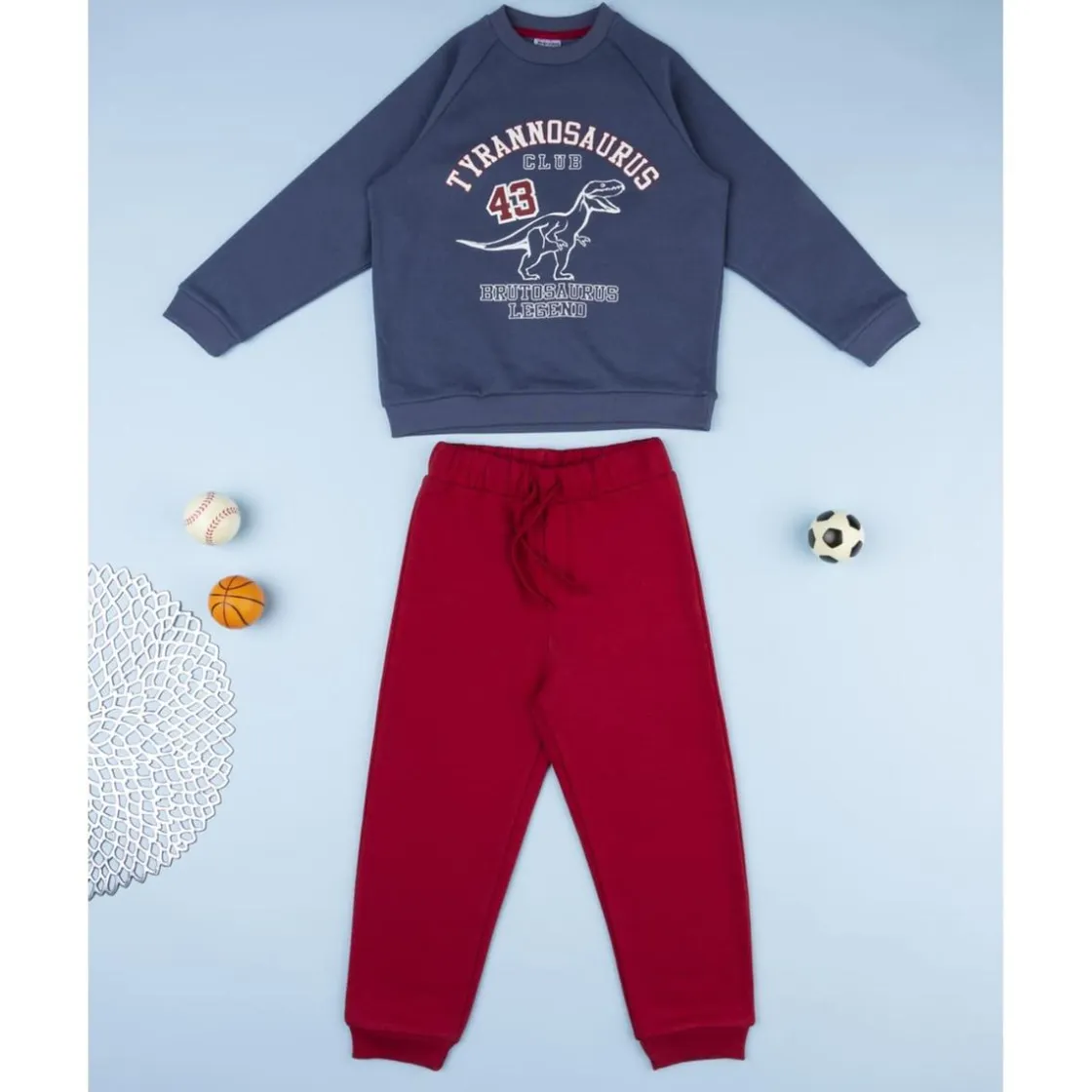 Prenatal Conjunto jogging azul y burdeos para niño* Niño·Niño 2-10 Años|Niño 2-10 Años·Conjuntos Y Deporte