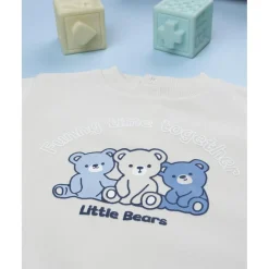 Prenatal Conjunto jogging bebé beige y azul con ositos* Niño·Bebé Niño 3-36 Meses|Bebé Niño 3-36 Meses·Conjuntos Y Deporte