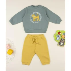 Prenatal Conjunto jogging bebé verde y amarillo* Niño·Bebé Niño 3-36 Meses|Bebé Niño 3-36 Meses·Conjuntos Y Deporte