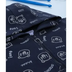 Prenatal Conjunto jogging de niño azul con estampado de ositos