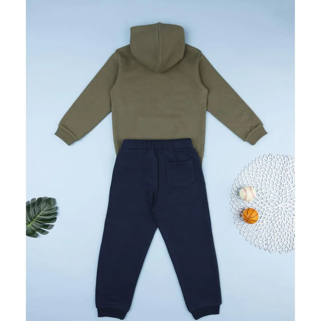 Prenatal Conjunto jogging niño verde y azul con capucha* Niño·Niño 2-10 Años|Niño 2-10 Años·Conjuntos Y Deporte