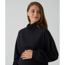 Prenatal Conjunto premamá de punto negro con falda y jersey