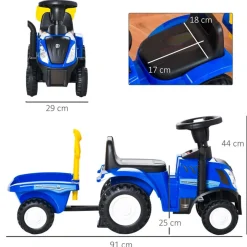 PL OCIOTRENDS Correpasillos Tractor New Holland Azul* Motos Y Triciclos