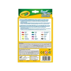 CRAYOLA - 12 Rotuladores Super punta lavables