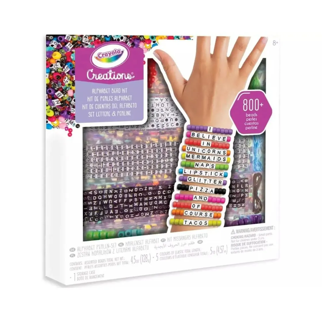 CRAYOLA - Set de perlitas para crear pulseras, actividad creativa* Arte Y Manualidades