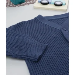 Prenatal Cárdigan de niño azul tricotado* Niño·Bebé Niño 3-36 Meses|Bebé Niño 3-36 Meses·Jerséis Y Cardigans