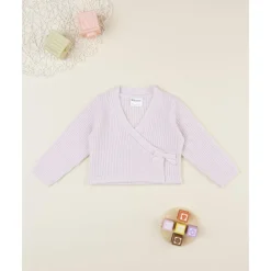 Prenatal Cárdigan niña rosa con lazo