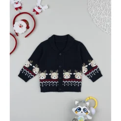 Prenatal Cárdigan niño navideño con renos* Recién Nacido·Primeras Salidas|Primeras Salidas·Cardigans