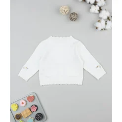 Prenatal Cárdigan tricot de niña con flores bordadas* Niña·Bebé Niña 3-36 Meses|Bebé Niña 3-36 Meses·Jerséis Y Cardigans