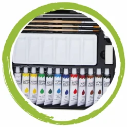 CREAMANIA UNISEX Creamania - Maletín metálico con accesorios de pintura* Arte Y Manualidades