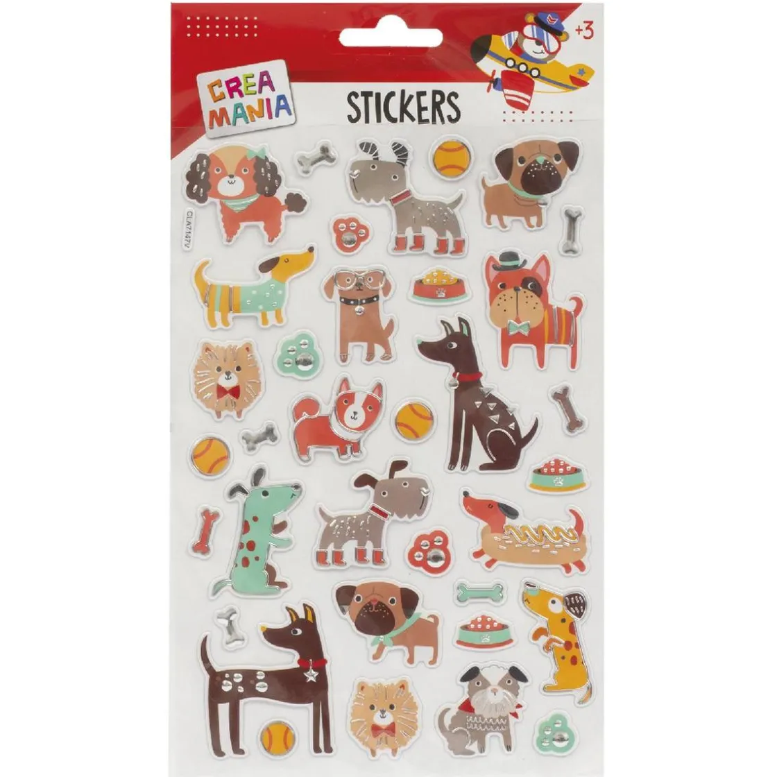 CREAMANIA UNISEX Creamania - Pegatinas Aviones/Perros con relieve (varios modelos)