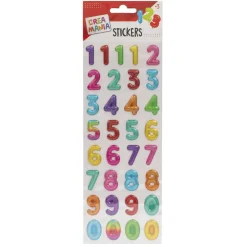 CREAMANIA UNISEX Creamania - Pegatinas con relieve - Números* Deportes