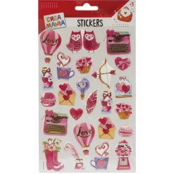 CREAMANIA UNISEX Creamania - Pegatinas Love con relieve (varios modelos)