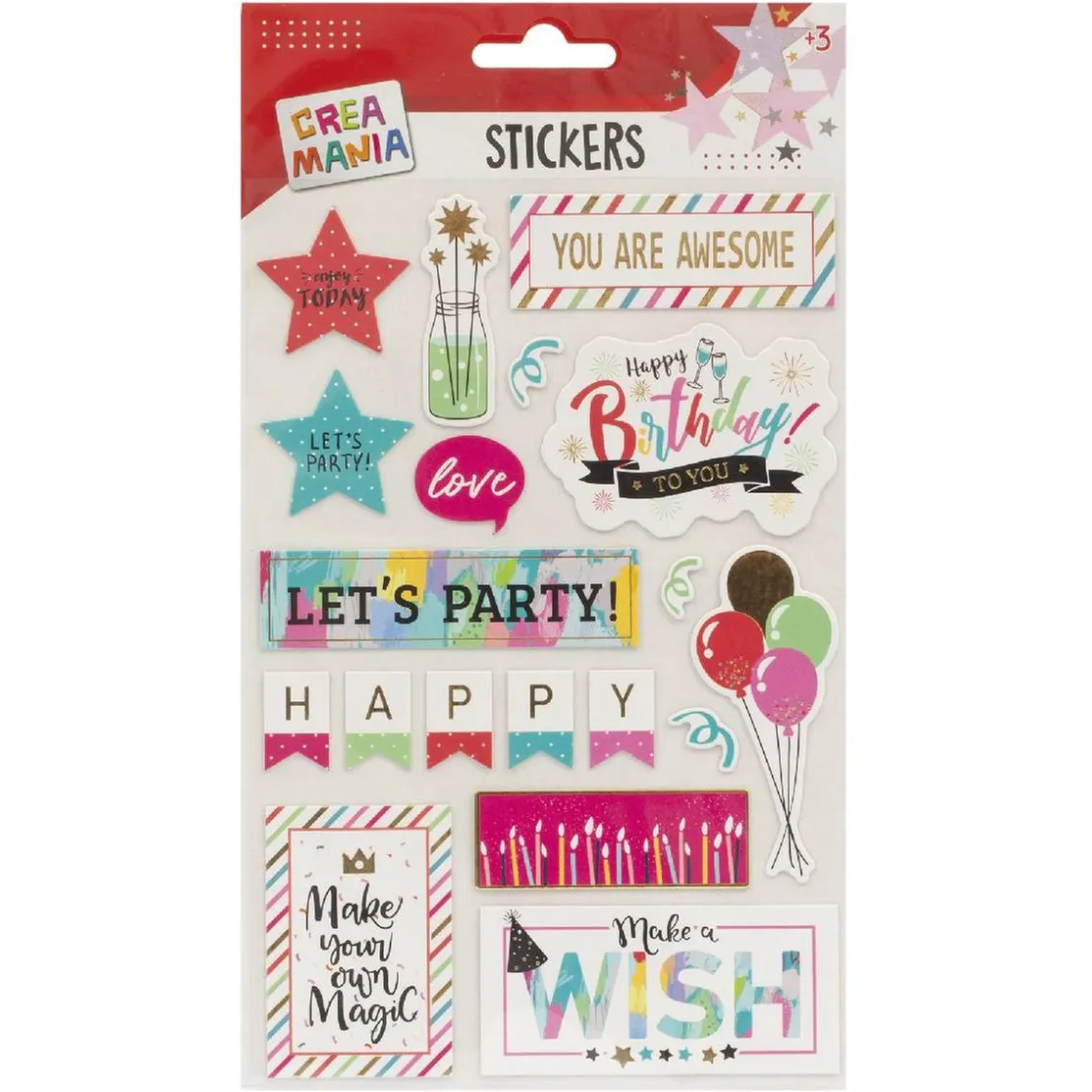 CREAMANIA UNISEX Creamania - Pegatinas Mensajes (varios modelos)* Deportes