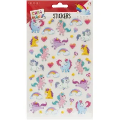 CREAMANIA UNISEX Creamania - Pegatinas Monos/Unicornios con relieve (varios modelos)* Deportes
