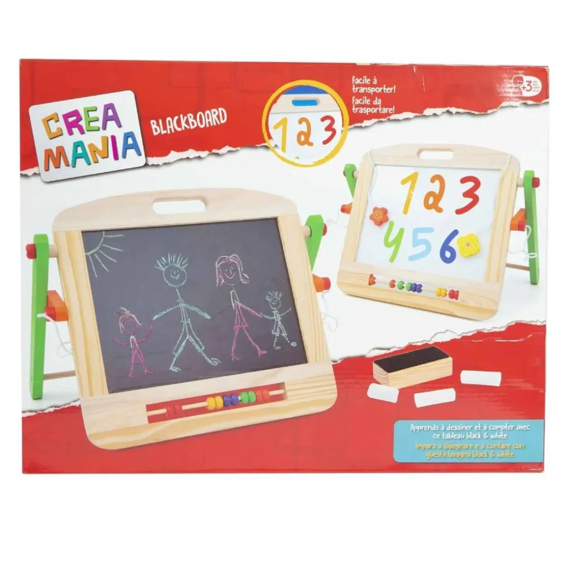 CREAMANIA UNISEX Creamania - Pizarra doble cara de madera* Arte Y Manualidades