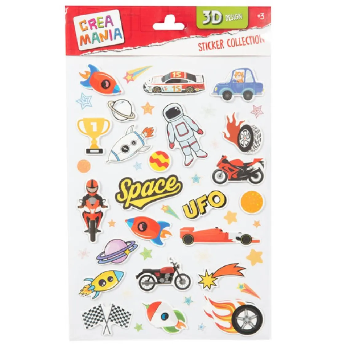 CREAMANIA UNISEX Creamania - Set pegatinas en 3D (varios modelos)* Arte Y Manualidades